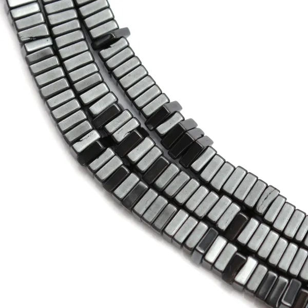 Hématite carré lamelle 1x3mm x 40cm