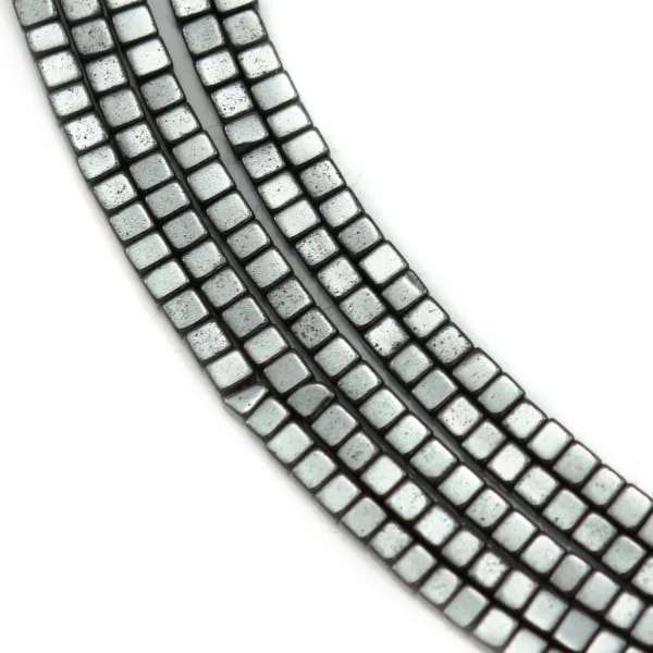 Hématite cube carré 1mm x 40cm