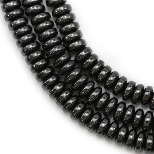 Hématite rondelle 2x4mm x 40cm 