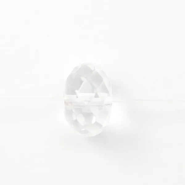 Cristal de roche rondelle facette 4x7mm x 40cm
