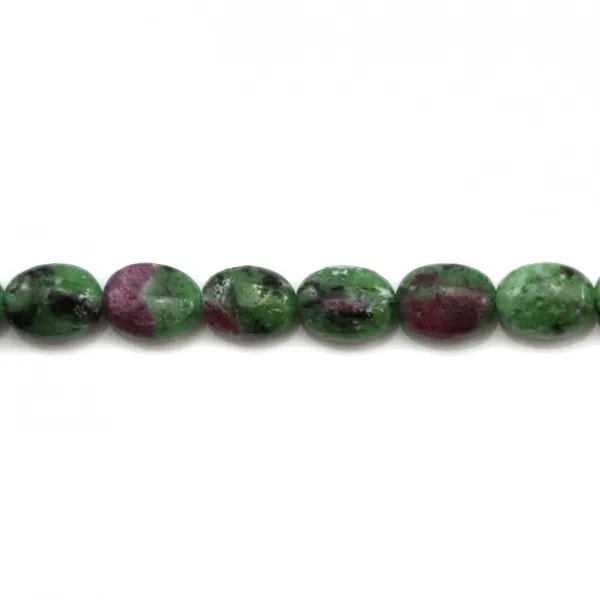 Ruby zoisite ovale 6x8mm x 40cm