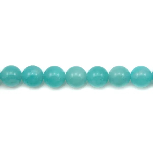 Amazonite peruana redonda 8mm x 4pcs