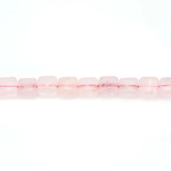 Quarzo rosa quadrato 8mm x 4pz