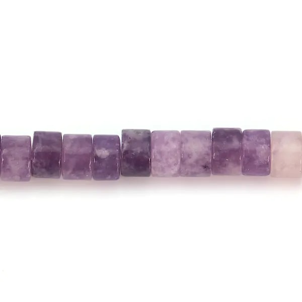Lepidolith Rondell Heishi 2.5x4mm x 39cm