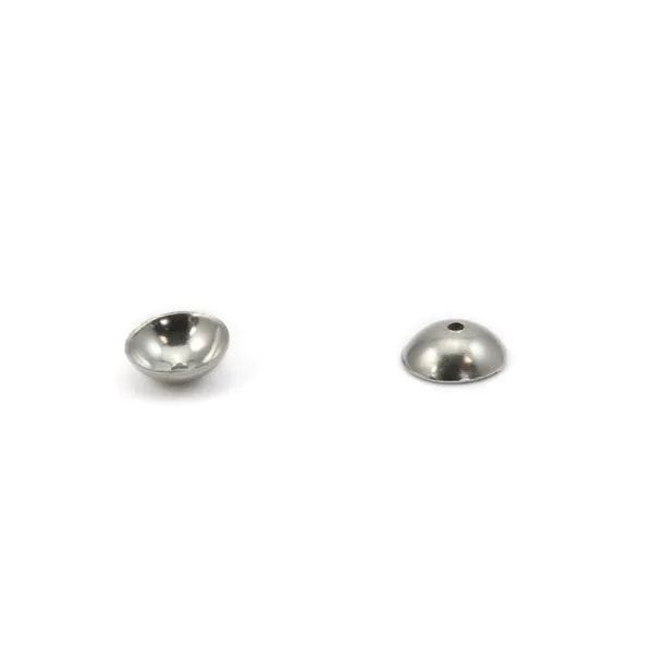 Coupelle lisse 6mm en Acier Inox  x 10pcs