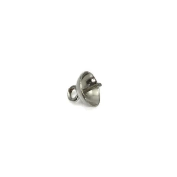 Bélière pour semi-percée 6mm en Acier Inox x 5pcs