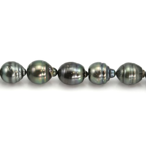 Pearl baroque Tahiti 10-11 x 10.5-14mm x 40cm