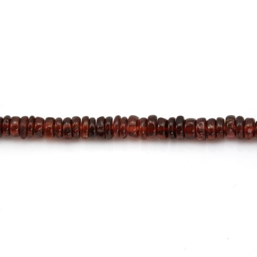 Grenat rondelle heishi 4-5mm x 41cm