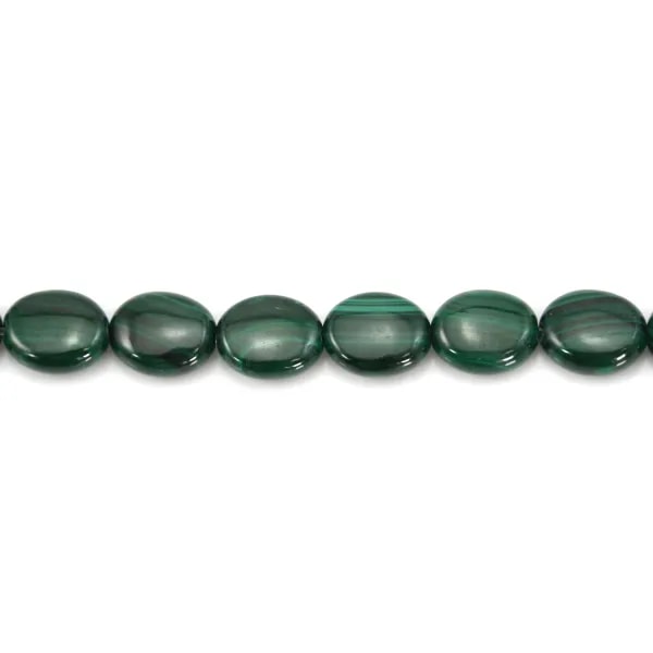 Malachite Ovale 8x10mm x 39cm