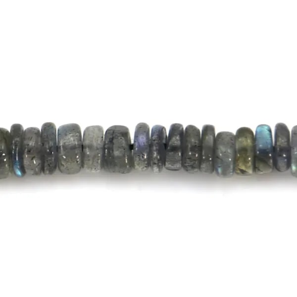 Labradorite roundel heishi 5-6mm x 41cm