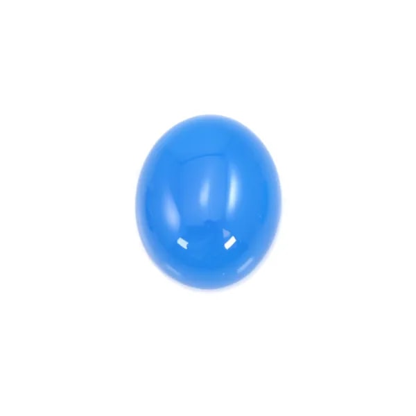 Cabochon agate teinté ovale 10x12mm x 2pcs