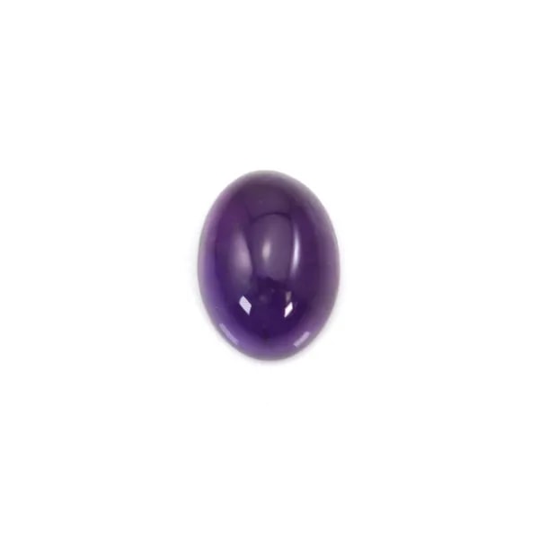 Cabochon amethyste ovale 12x16mm x 1pc