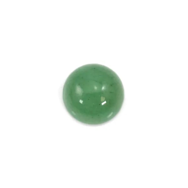 Cabochon aventurine flat-round 6mm x 4pcs