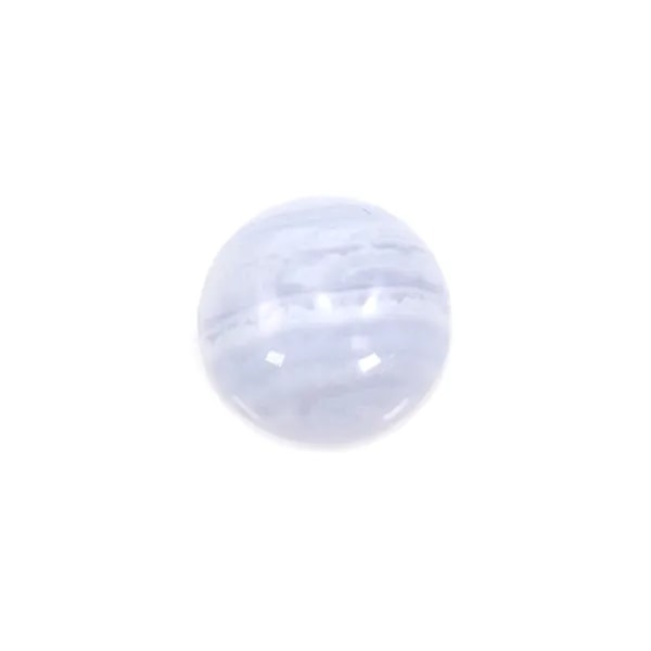 Cabochon round chalcedony 8mm x 2pcs