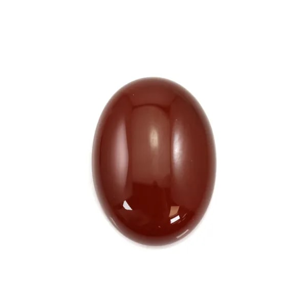 Cabochon cornaline ovale 18x25mm x 1pc