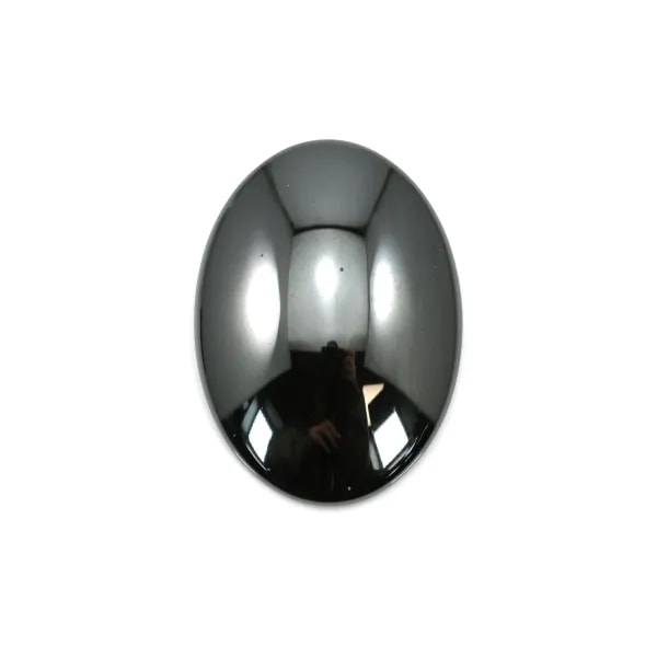 Cabochon hématite ovale 15x20mm x 6pcs