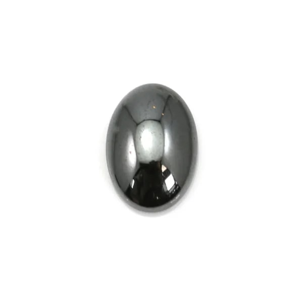 Cabochon hématite ovale 4x6mm x 10pcs