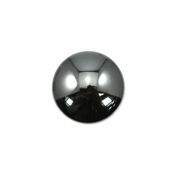 Cabochon hématite rond 18mm x 4pcs.