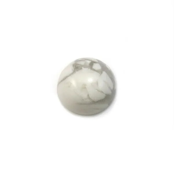 Cabochon howlite rond 4mm x 5pcs