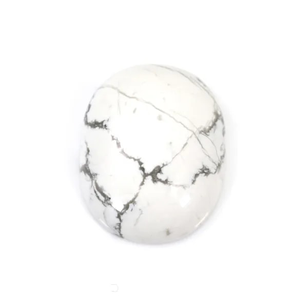 Cabochon howlite oval 17.5x21.5mm x 1pc