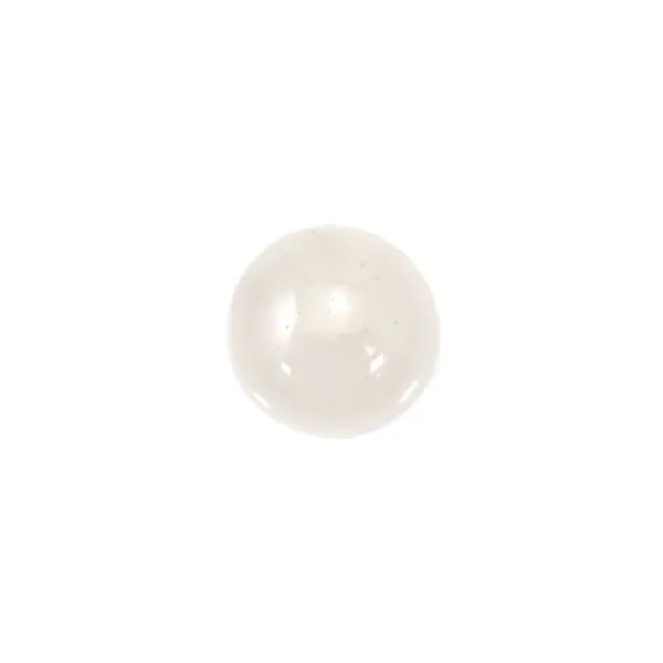 Cabochon jade blanc rond 12mm x 2pcs