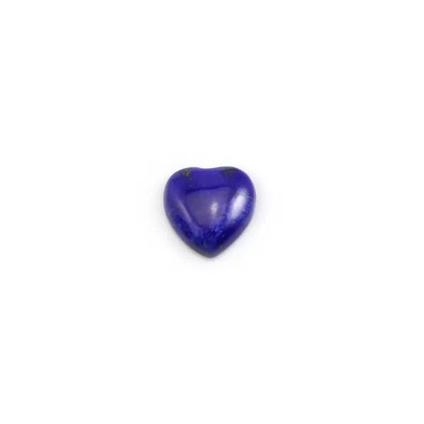 Cabochon Lapis-lazuli cœur 5mm x 1pc