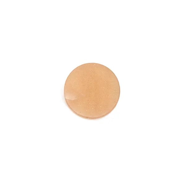 Orange Moonstone Cabochon, flat round shape, 10mm x 1pc