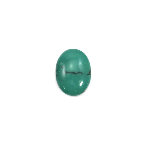 Cabochon Turquoise Ovale 8x10mm x1pc