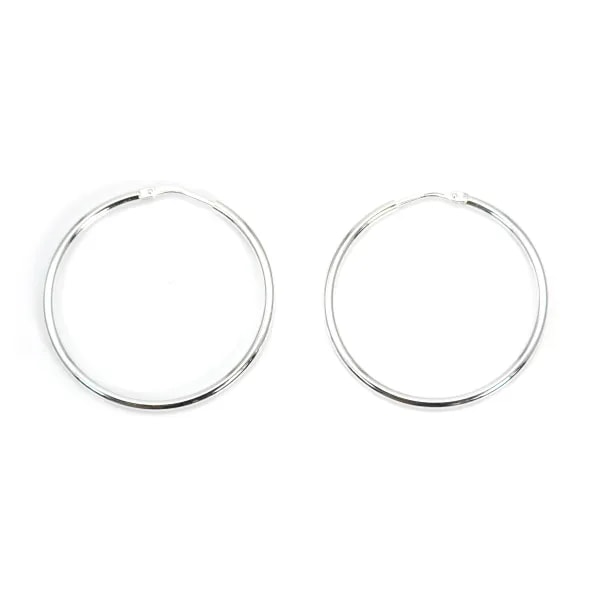 Creole fein 33mm Silber 925 x 2pcs