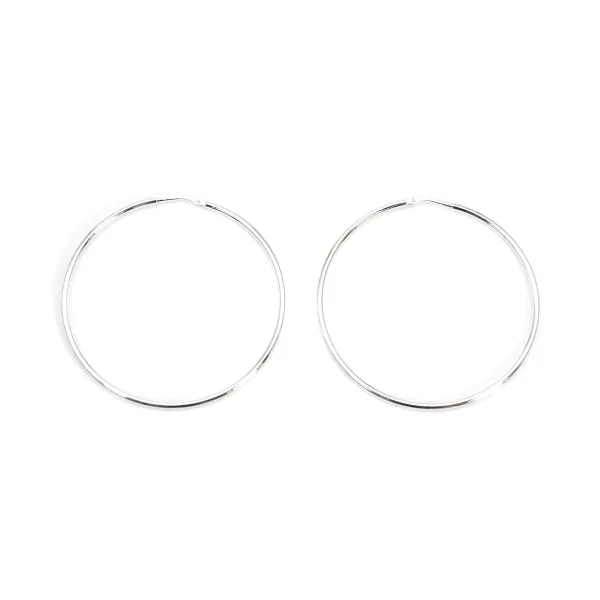 Creole fein 44mm Silber 925 x 2pcs