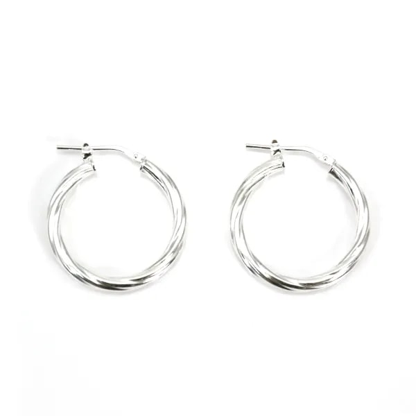 Twisted Criollo 25mm Plata 925 x 2pcs
