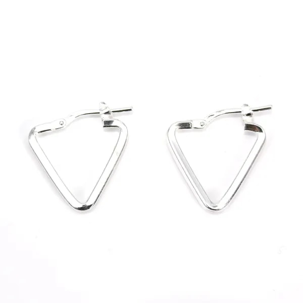 Triángulo criollo 18mm Plata 925 x 2pcs