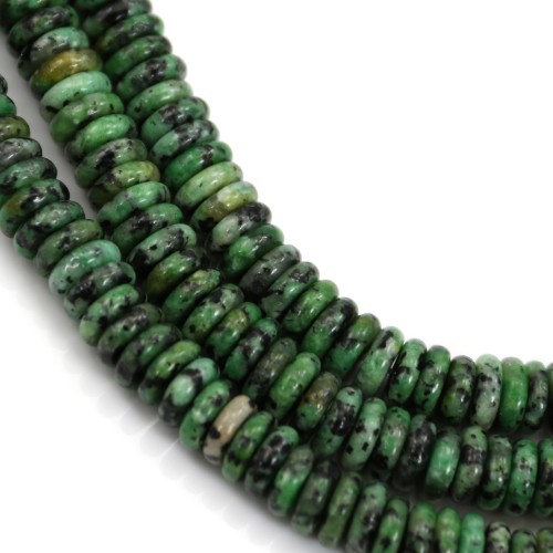 Afrikanischer Türkis runde Heishi 2x6mm x 39cm