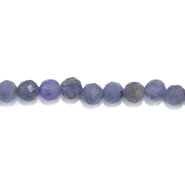 Tanzanite rond facetté 4mm x 4pcs