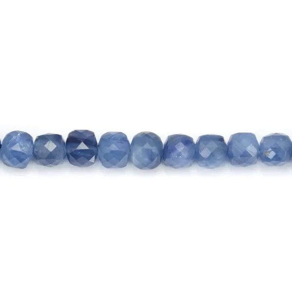 Cubo di cianite sfaccettato 5 mm x 2 pezzi