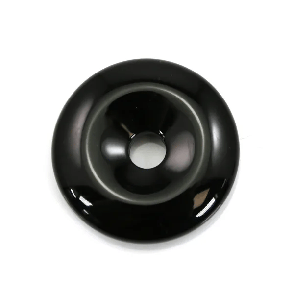 Donut Onyx preto 25mm x 1pc