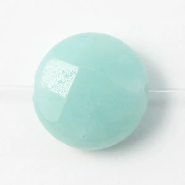 Amazonite Ronde Plate  facette 12mm x 4 st 