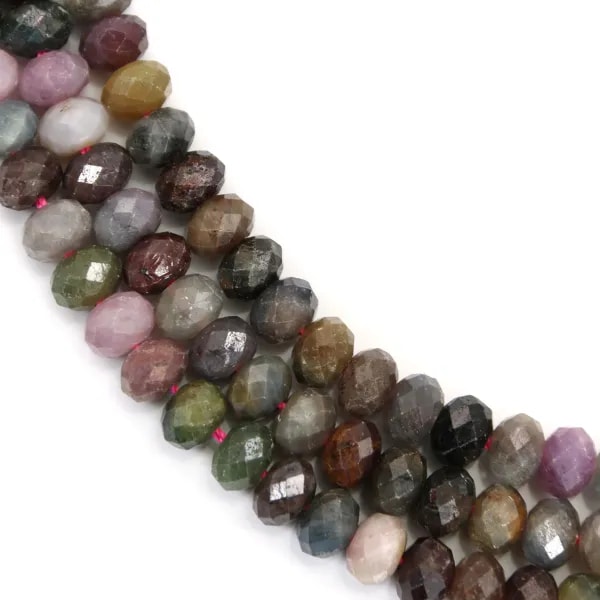 Ruby Sapphire Rondelle Facette 4x5mm x 40cm