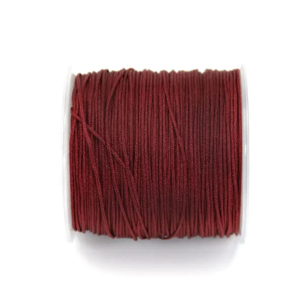 Fil polyester bordeaux 0.8 mm X100m
