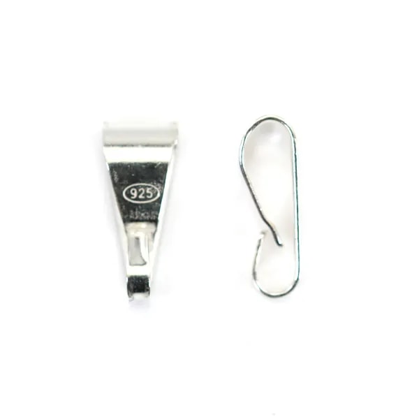 Attache pendentif ,argent 925, 13mm x 1pc
