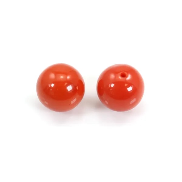 Corail Rouge Naturel rond semi percé 8mm x 1pc