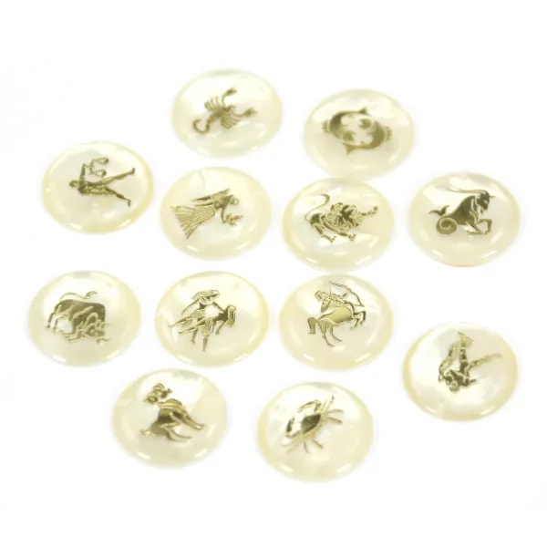 Pendentif Balance en nacre 20mm x 1pc
