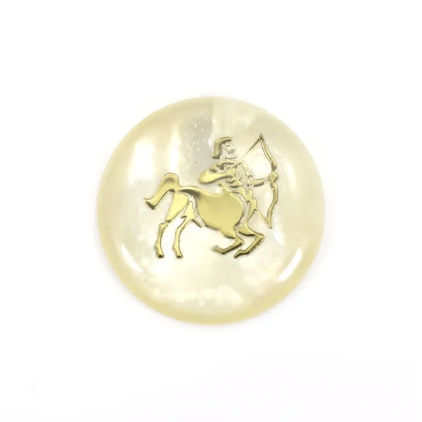 Pendentif Sagittaire en nacre 20mm x 1pc