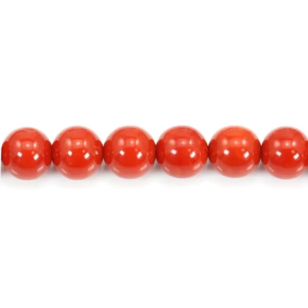 Corallo rosso naturale rotondo 3 mm x 45 cm