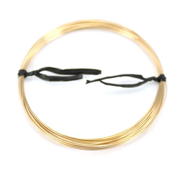 Alambre semiduro relleno de oro 0,41 mm x 12,5 m