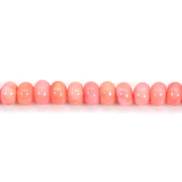 Bamboo mer teinte orange Rondelle