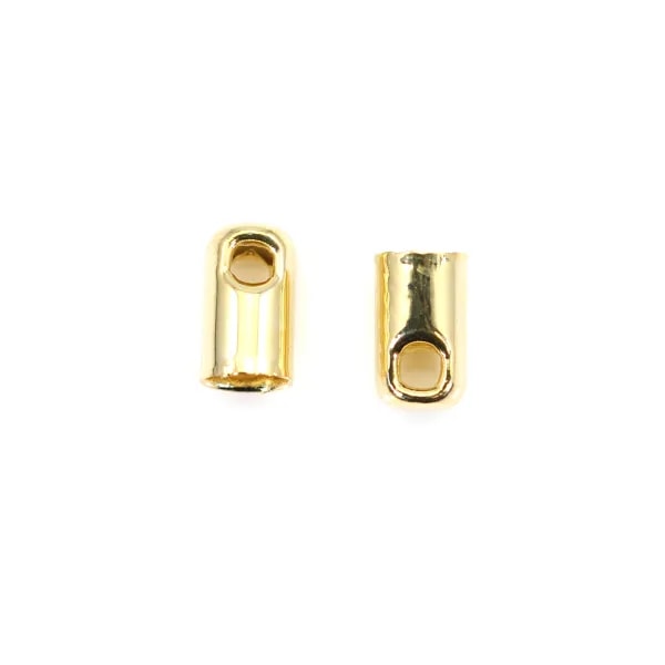 Embout plaqué "flash" or pour fil de 2.0mm x 10pcs