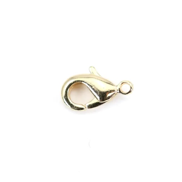 Fermoir mousqueton  sur laiton 7x15mm x 5pcs