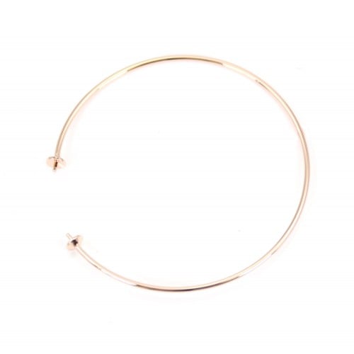 Bracelet jonc pour perle semi-percée plaqué par "flash" or sur laiton 60mm x 1pc