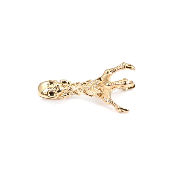 Coquillage pendant plated "flash" gold brass 23mm x 2pcs